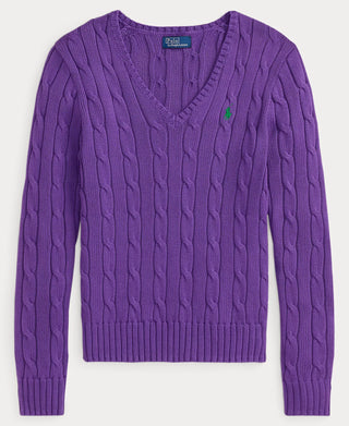 Polo Ralph Lauren Kimberly Vneck Cable Pullover