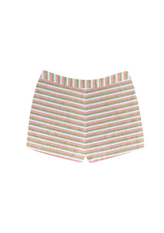 Coral Stripe Micro Short