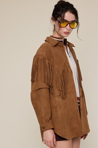 The New West Ultra Suede Fringe Jacket