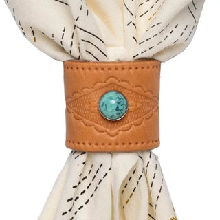 Jenni Earle Leather Bandana Slide
