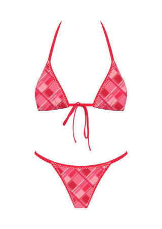 Red Check Bikini