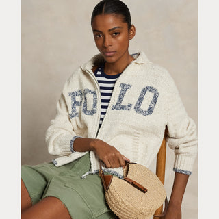 Cotton Long Sleeve Collared Cardigan