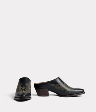 Kim Black Western Mule