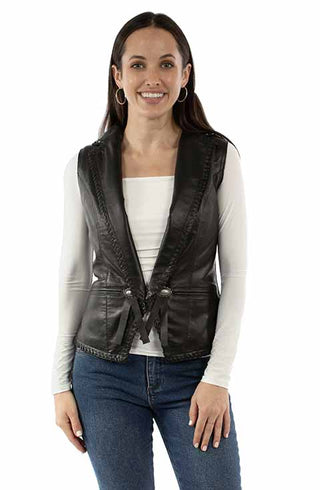 Black Leather Vest