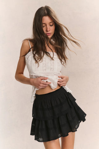 Loveshackfancy Ruffle Mini Skirt