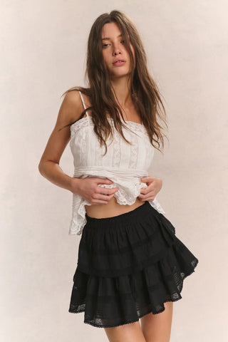Loveshackfancy Ruffle Mini Skirt
