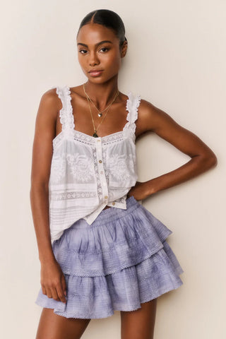 Loveshackfancy Ruffle Mini Skirt