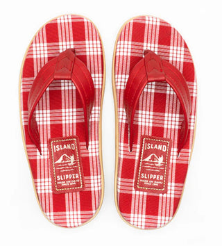 Classic Fabric Insole Leather Thong