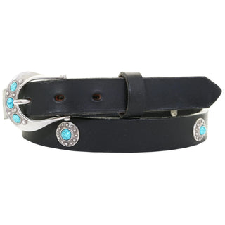 Silver And Turquoise Studded Belt