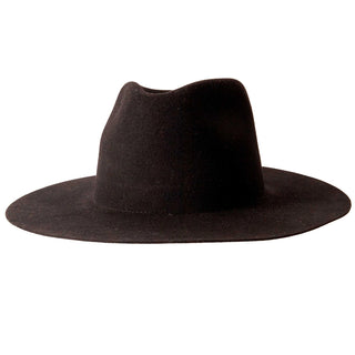 Wool Felt Flat Brim Fedora Hat