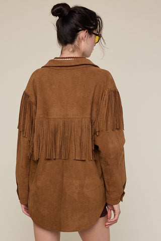 The New West Ultra Suede Fringe Jacket