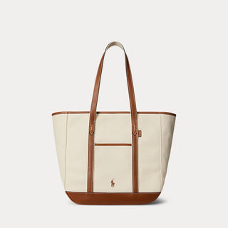 Polo Ralph Lauren Canvas/Leather Large Tote