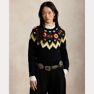 Wool Blend-Long Sleeve-Crew Neck-Sweater