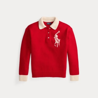 Wool Polo Collar Sweater