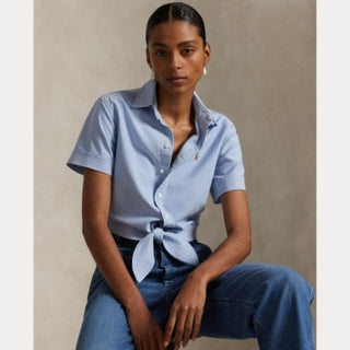 Oxford Short Sleeve Collared Sport Shirt